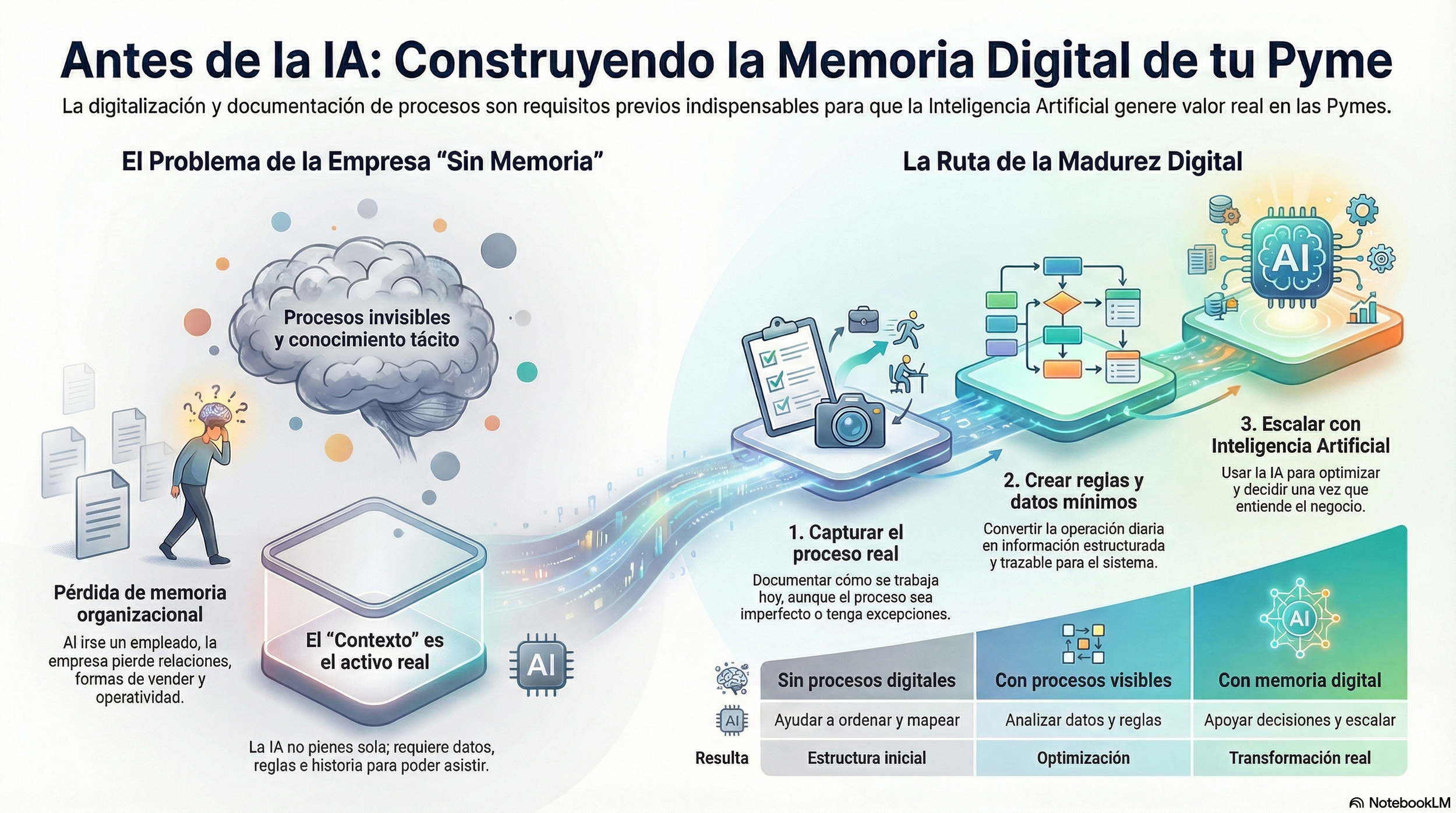 Diagrama del artículo: Digitalización de las Pymes en México: paso previo para que 